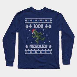 Final Fantasy Cactuar 1000 Needles Christmas Long Sleeve T-Shirt